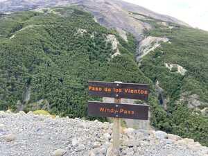 Sign saying windy pass