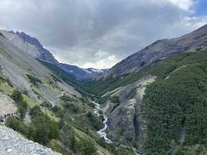 Valley with river running through