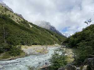 River through valley