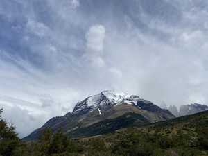 Snow capped mountain