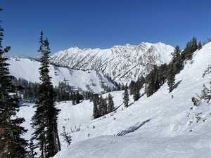 Snowy ski slope