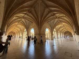 Tan cloisters from inside