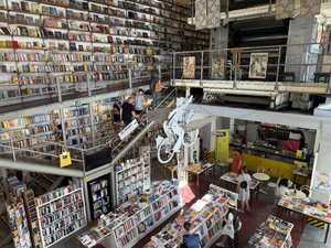 Bookstore in industrial space