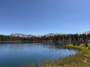 Lake with mountain behind