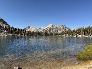 Lake with mountain behind