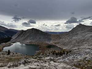 Two lakes in the mountains