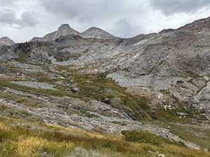 Stream down rocky mountain