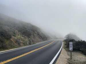 Foggy road