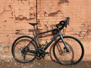 Bicycle against brick wall