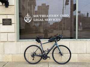 Bicycle in front of Southeastern Ohio Legal Services