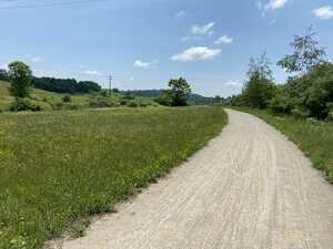 Trail through field