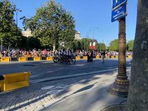 Cyclists lined up for picture