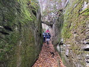 Natural rock walls