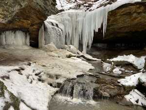 Icy waterfall