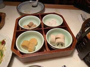 Desserts in small bowls