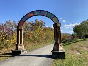 Stained glass arch