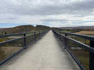 Long footbridge