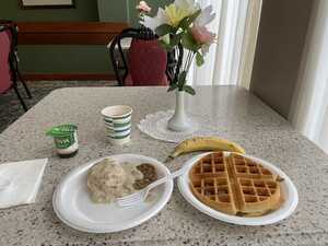Basic hotel breakfast