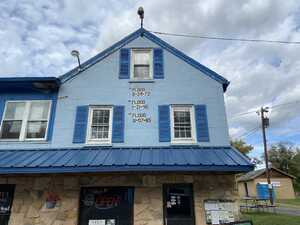 Blue building