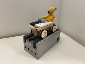 Toy on Lego box