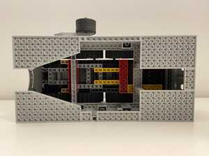 Bottom view of Lego box