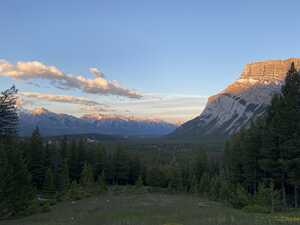 Valley at sunset