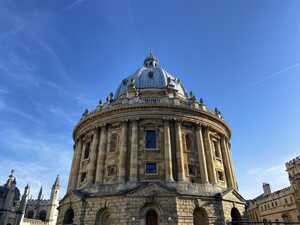 Circular gothic building with dome atop